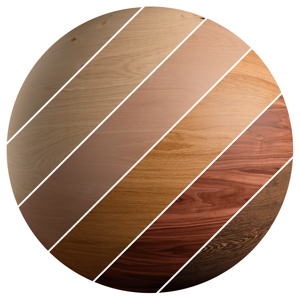 Seamless Veneer Wood Bundle Texture