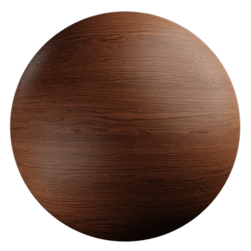 High-resolution PBR oak wood texture with brown tones.
